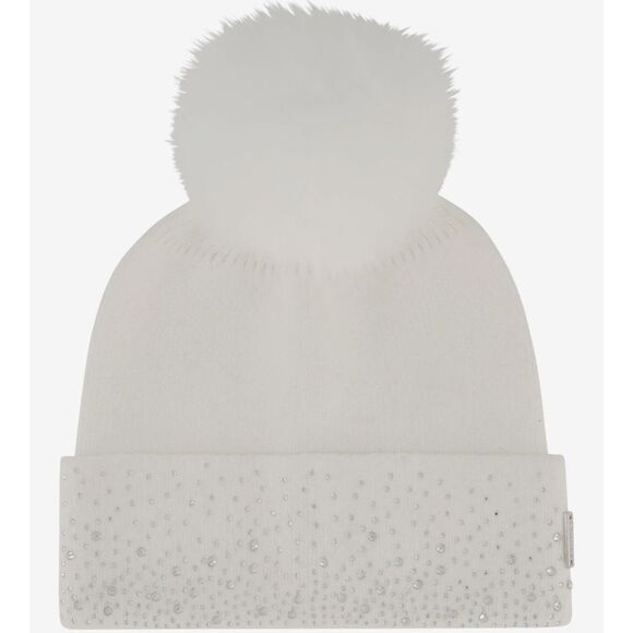 Gorski Knit Winter Beanie/Hat with Fox Pompom